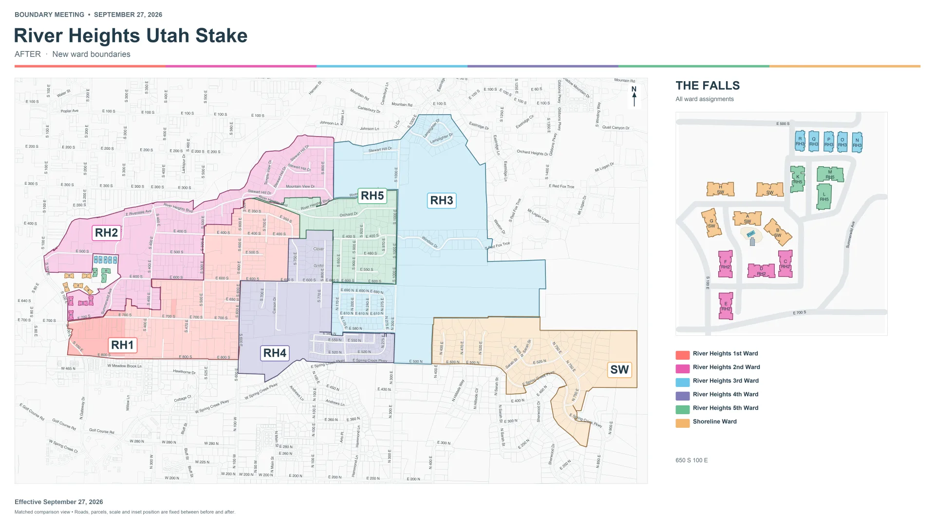 Map of the new River Heights ward boundaries